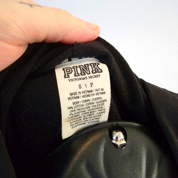 Victoria’s Secret Pink Full Zip Spellout Dog Hoodie, size Small - Picture 6 of 6